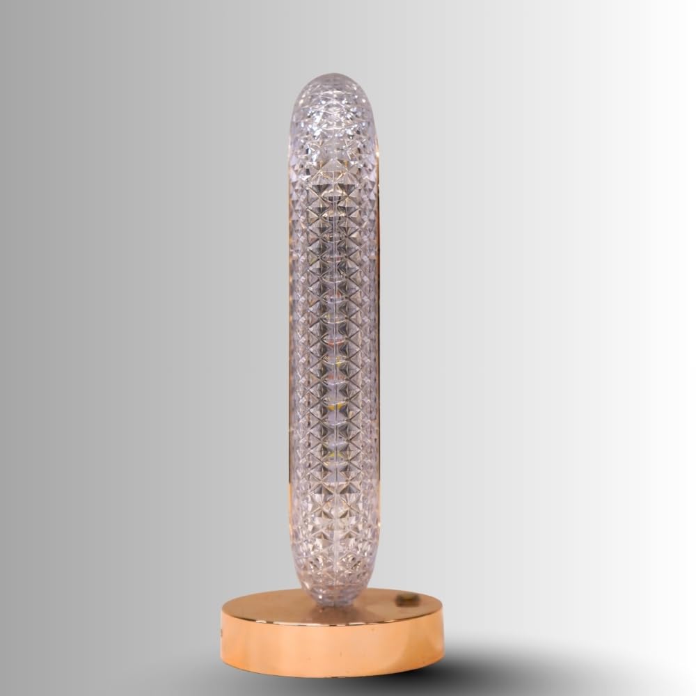 Izzhaar Crystal Ring LED Table Lamp – Luxury Modern Ambient Light