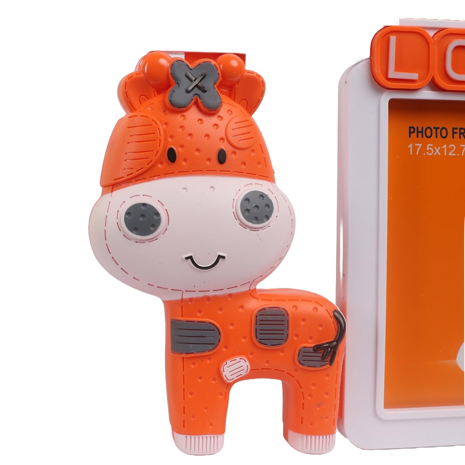 IZZHAAR Kids Room Decor: Cute Bunny Photo Frames with LOVE Stand & Figurines