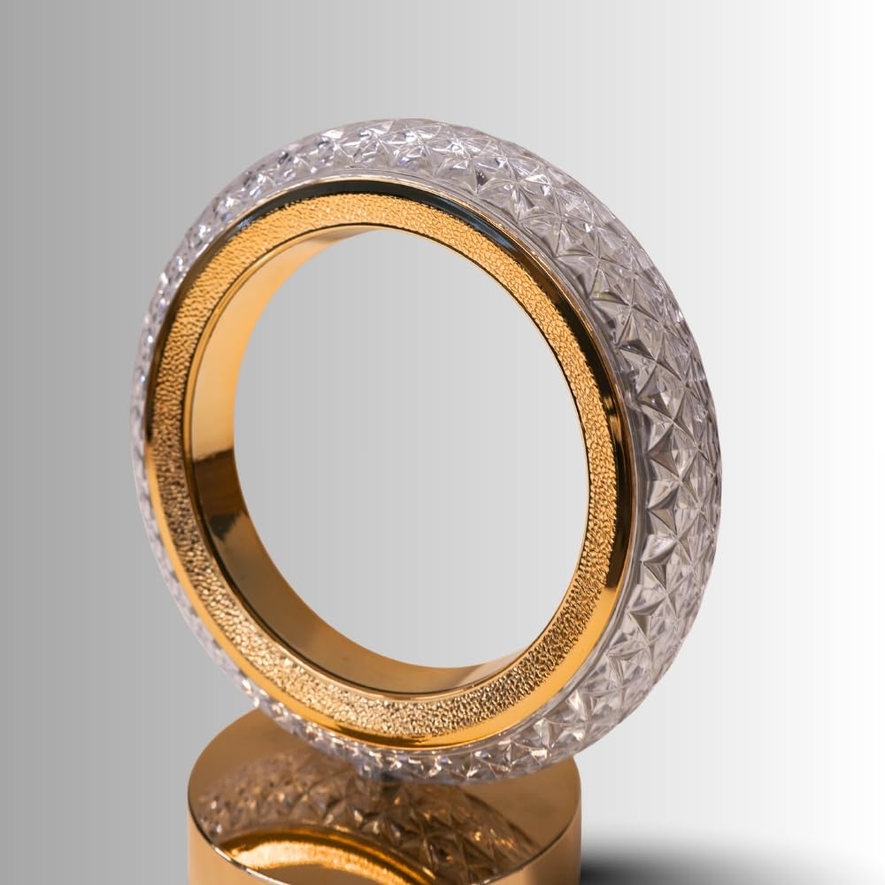 Izzhaar Crystal Ring LED Table Lamp – Luxury Modern Ambient Light