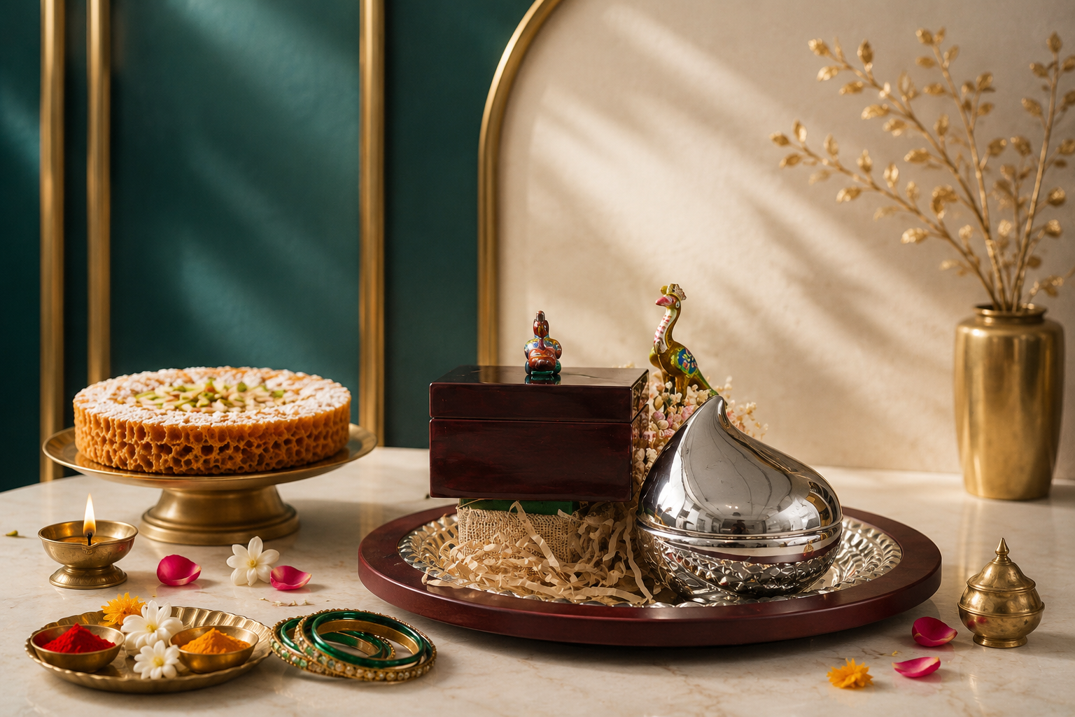 Silver Tray Hamper.