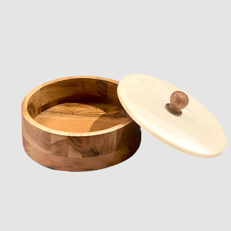 Snow Forest Round Container