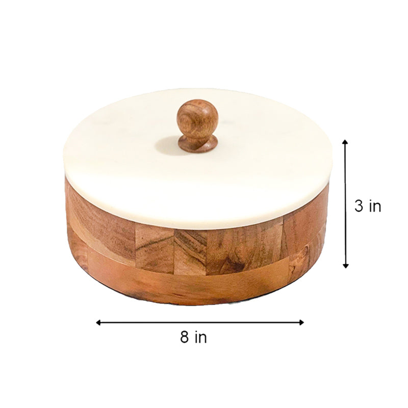 Snow Forest Round Container