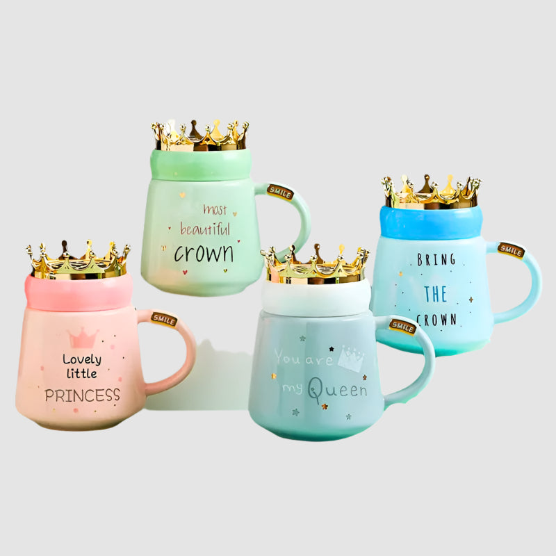 Where'S My Crown Mug Set of 4