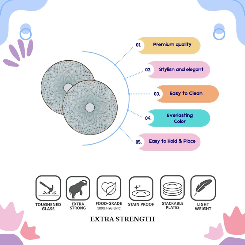 Emeral 8 Inch Dessert Plate Set Of 2