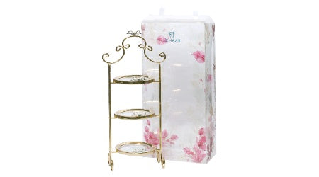 Izzhaar Metal Stand With Glass Plate (Item Code-H9461G)