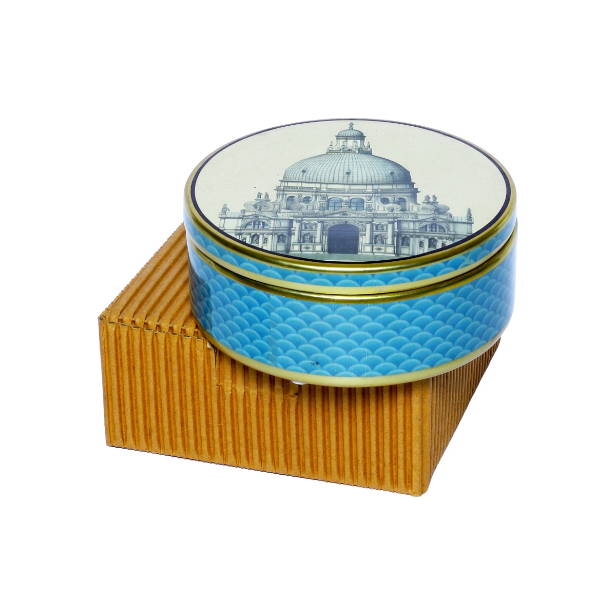 Izzhaar Royal Blue Ceramic Trinket Box