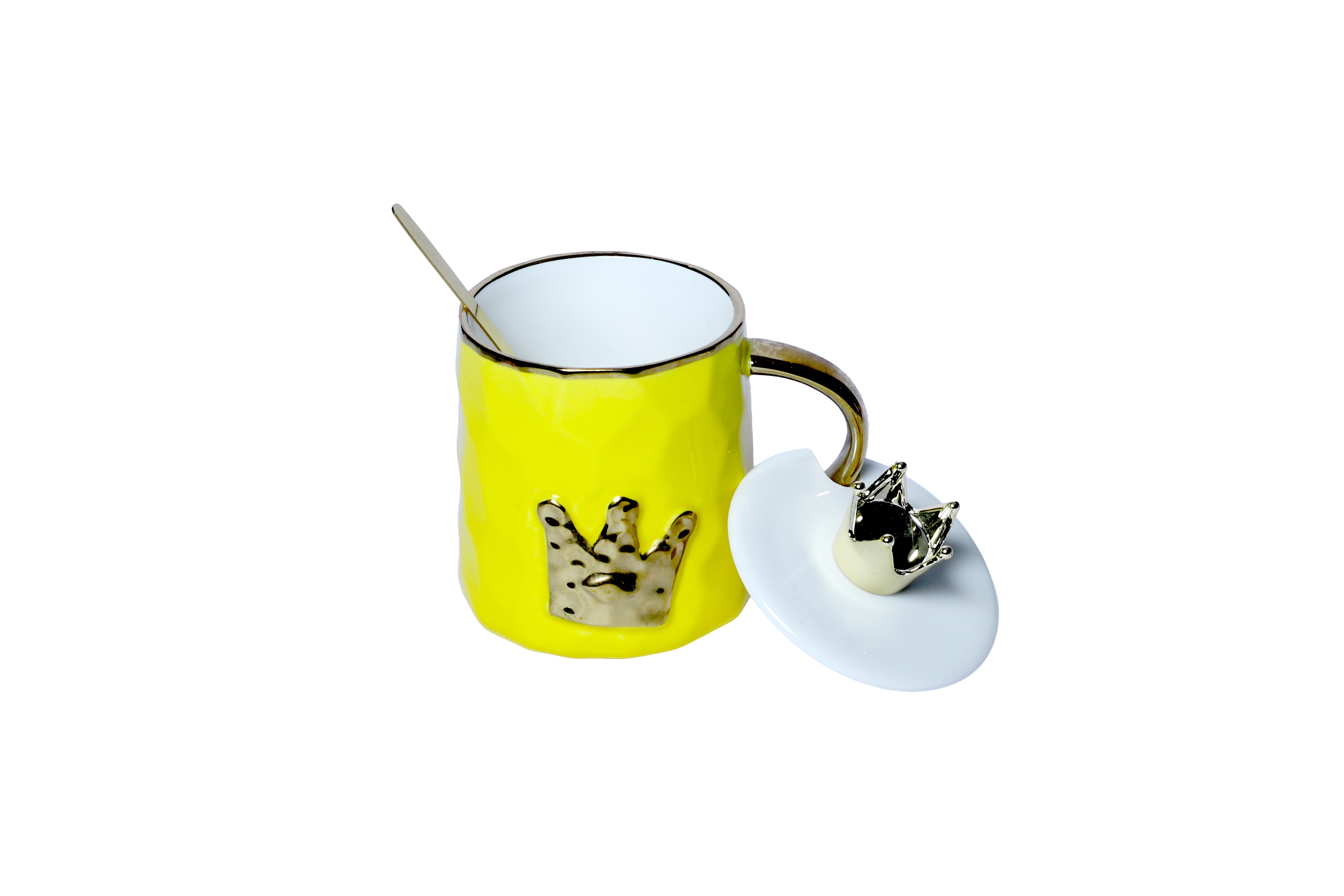 Izzhaar Royal Crown Mugs-Yellow