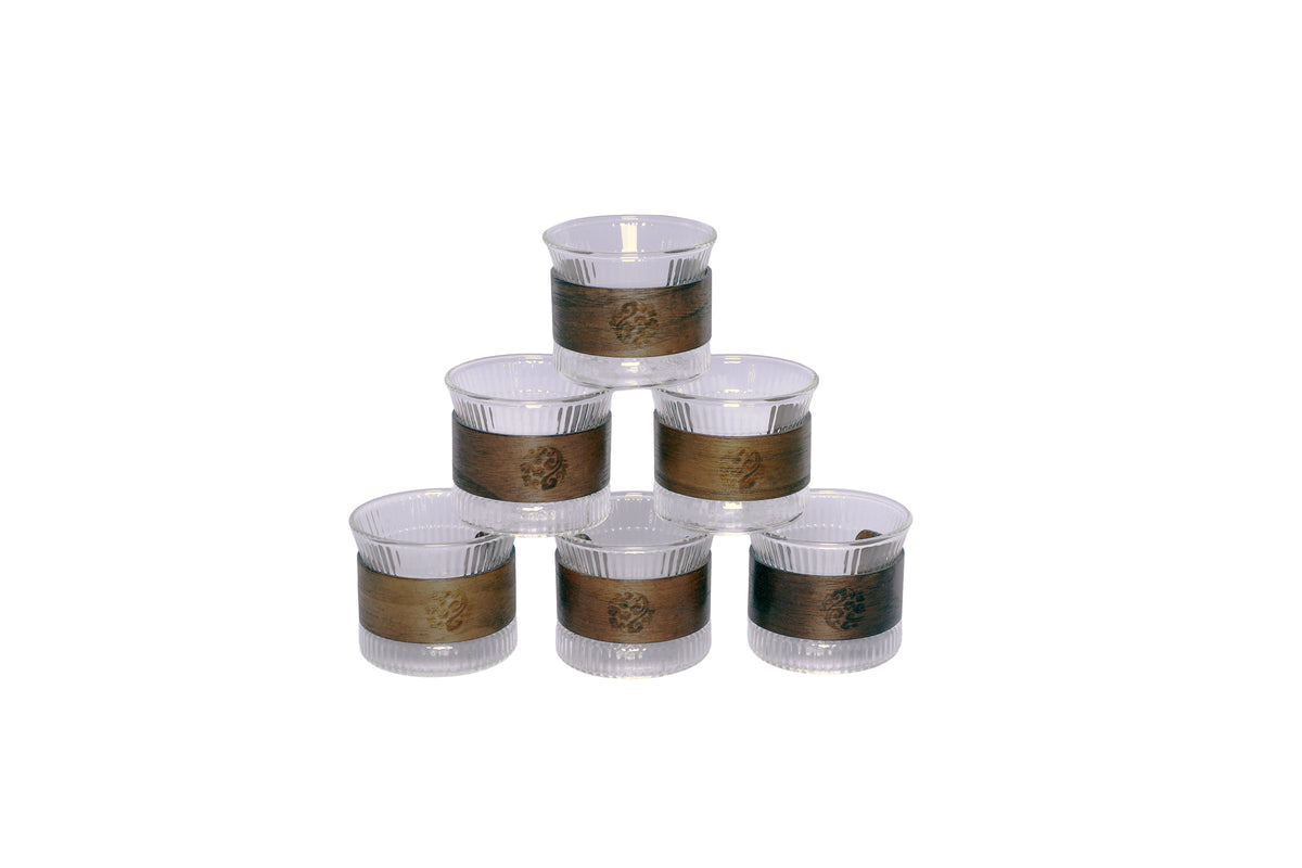 Izzhaar Heritage Glass Tea Set with Teapot & 6 Cups