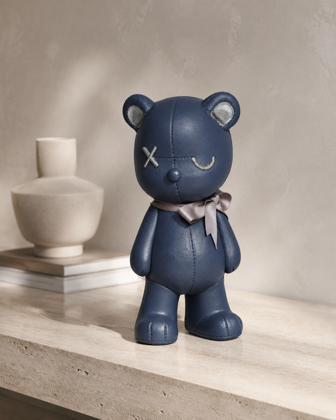 Izzhaar Pippi Bear One Eye Teddy - Grey