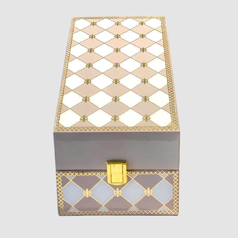Gingham Cappuccino Tea Box