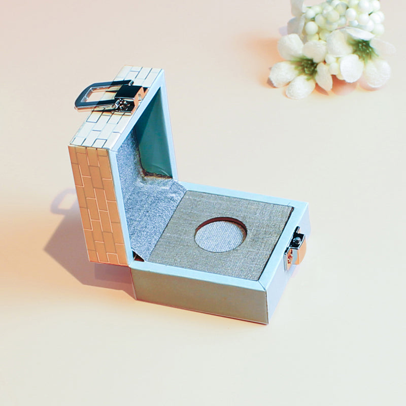 Roman Blue Single Coin Box