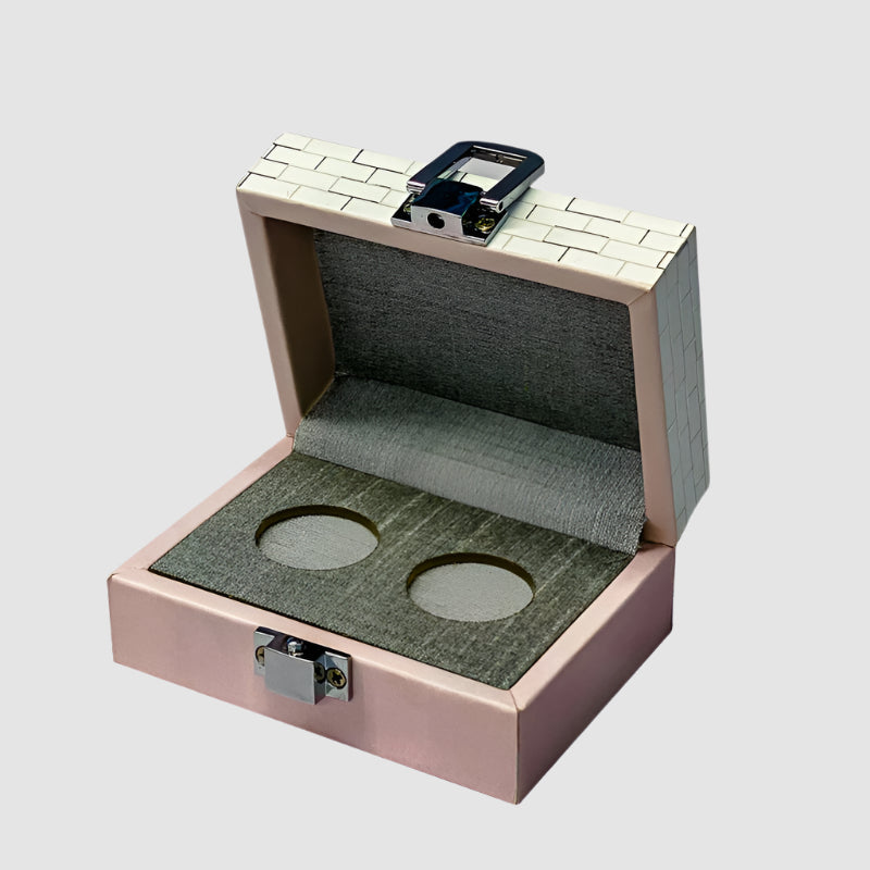 Roman Pink Two Coin Box