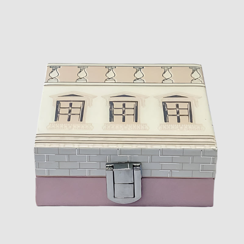 Roman Pink Four Coin Box