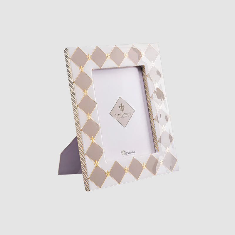 Gingham Cappuccino Photoframe