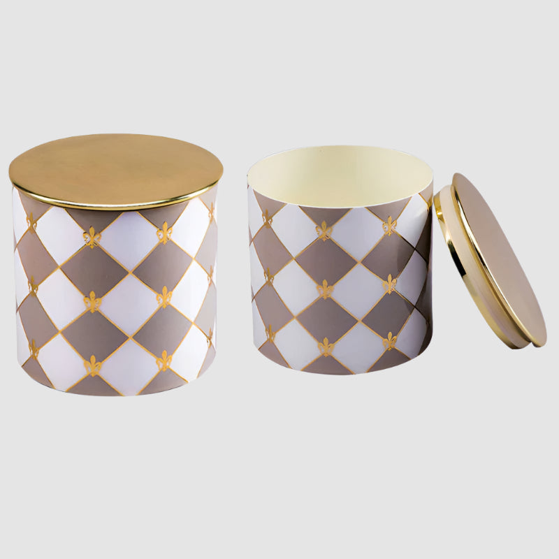 Gingham Cappuccino Goodies Jar