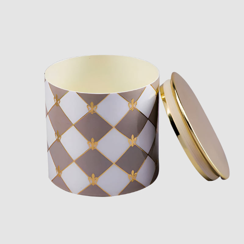 Gingham Cappuccino Goodies Jar