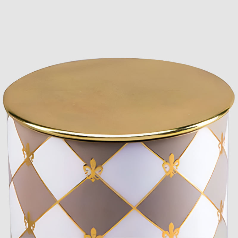 Gingham Cappuccino Goodies Jar