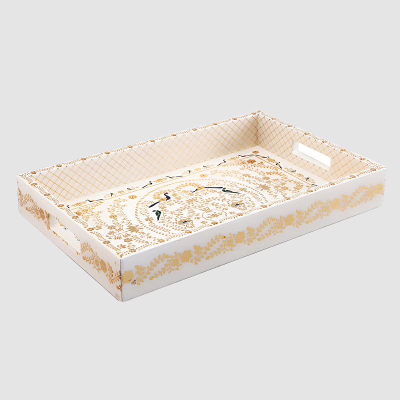 Peshkari Gold Serving Tray medium