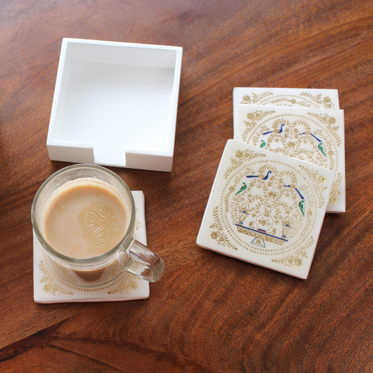 Peshkari Gold Coaster Set