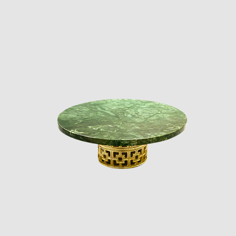 Green Garnet Cake Platter
