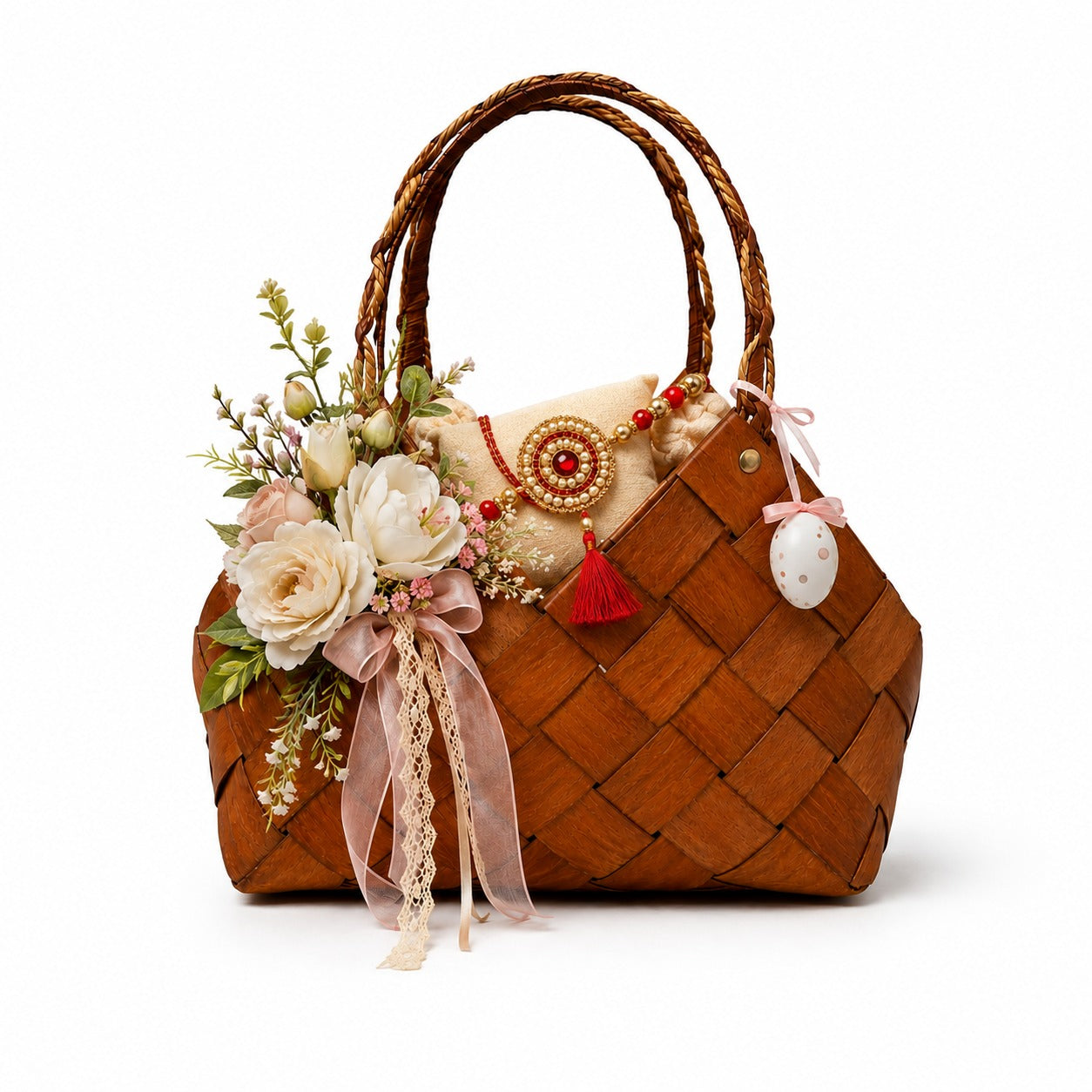 Handcrafted Wooden Basket