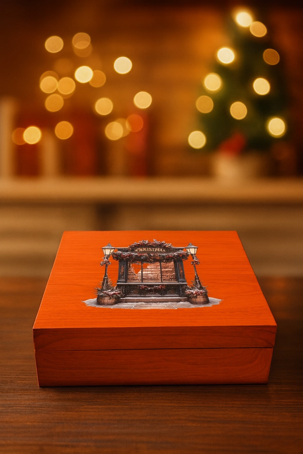 Izzhaar Christmas Hearth Luxe Hamper Box