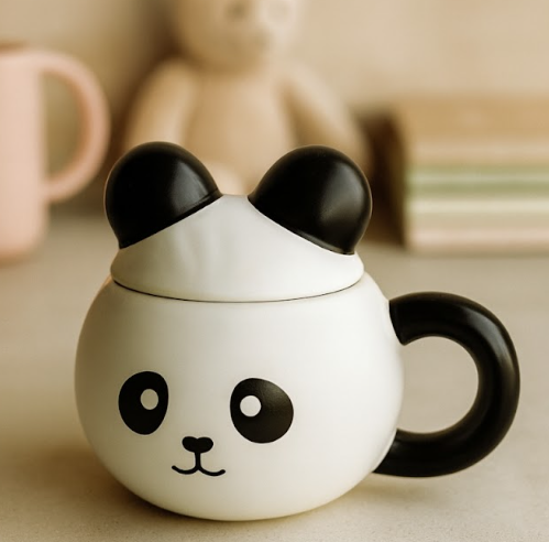 Izzhaar "Panda Pals" Cozy Mug with Lid