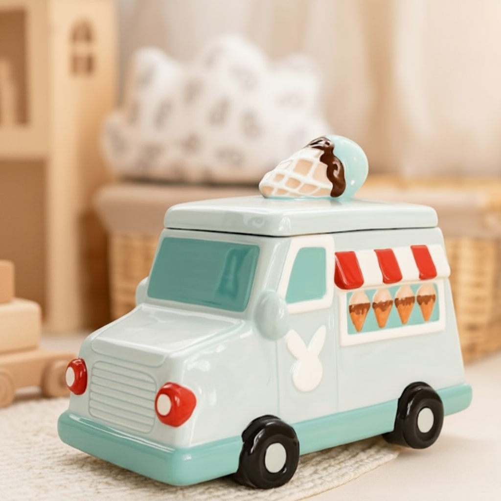 Izzhaar Sweet Scoops Ice-Cream Truck Jar