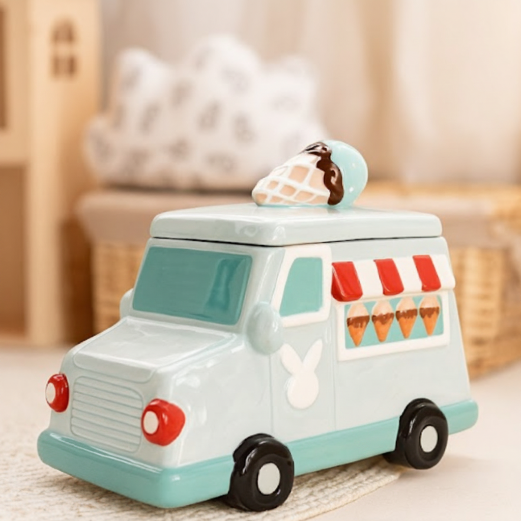Izzhaar Sweet Scoops Ice-Cream Truck Jar