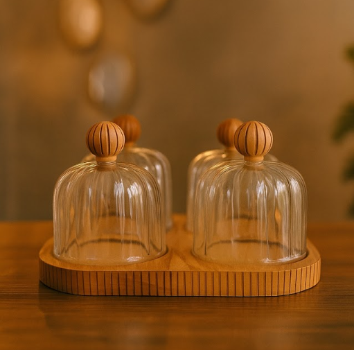 Izzhaar Quad Dome Platter – The Art of Refined Presentation