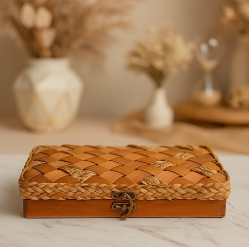 Izzhaar Handcrafted Woven Keepsake Box