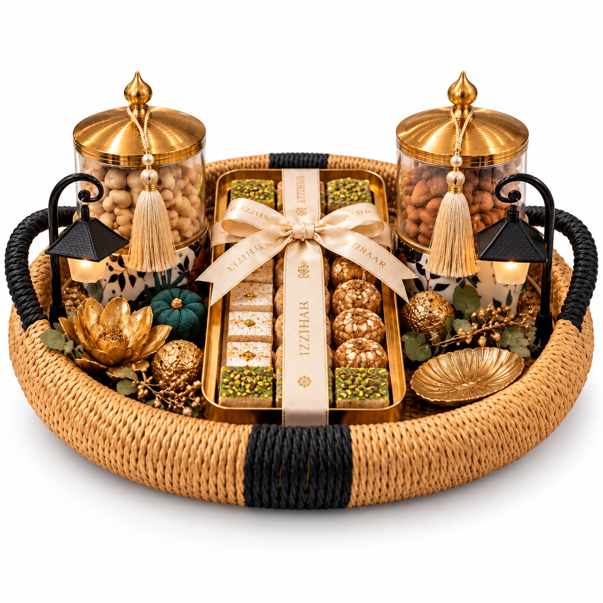Izzhaar The Rattan Lantern Gift Set