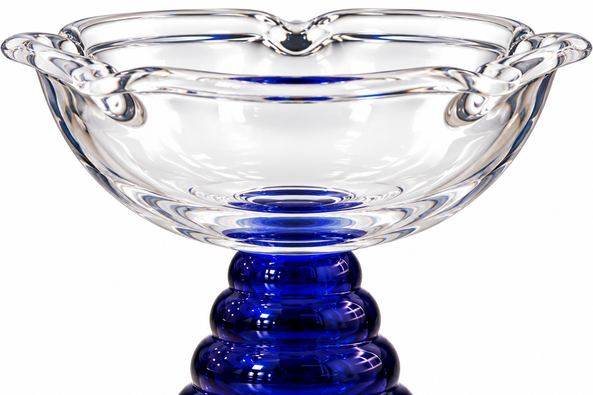 Izzhaar Royal Blue Glass Diya Set