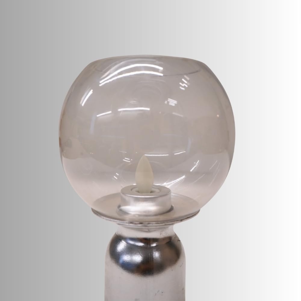 Izzhaar Glass Globe Table Lamp – Modern Industrial Ambient Light