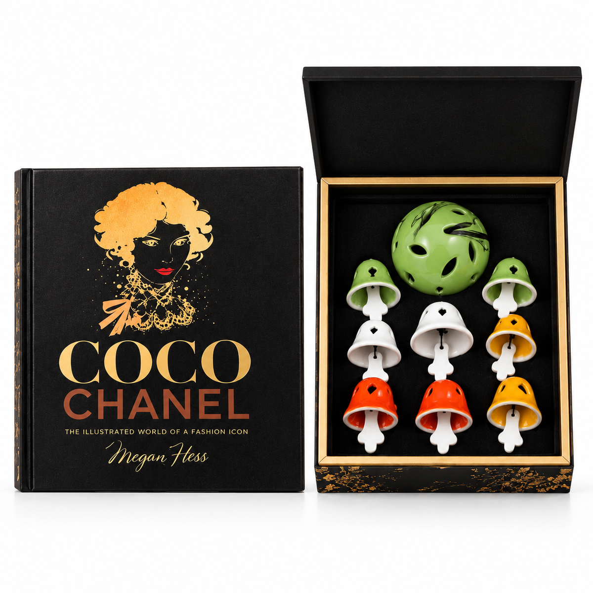 Izzhaar Whimsical Mushroom Wind Chime Gift Set