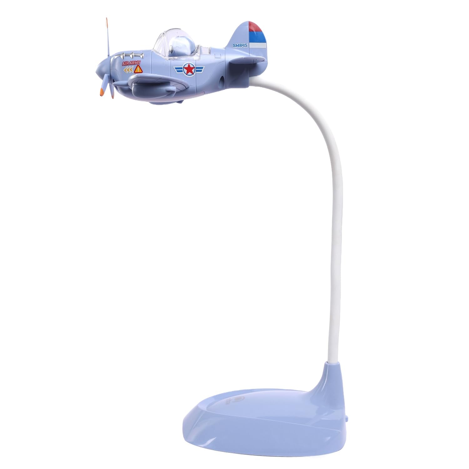Izzhaar Airplane LED Study Lamp – Flexible Neck Kids Desk Light