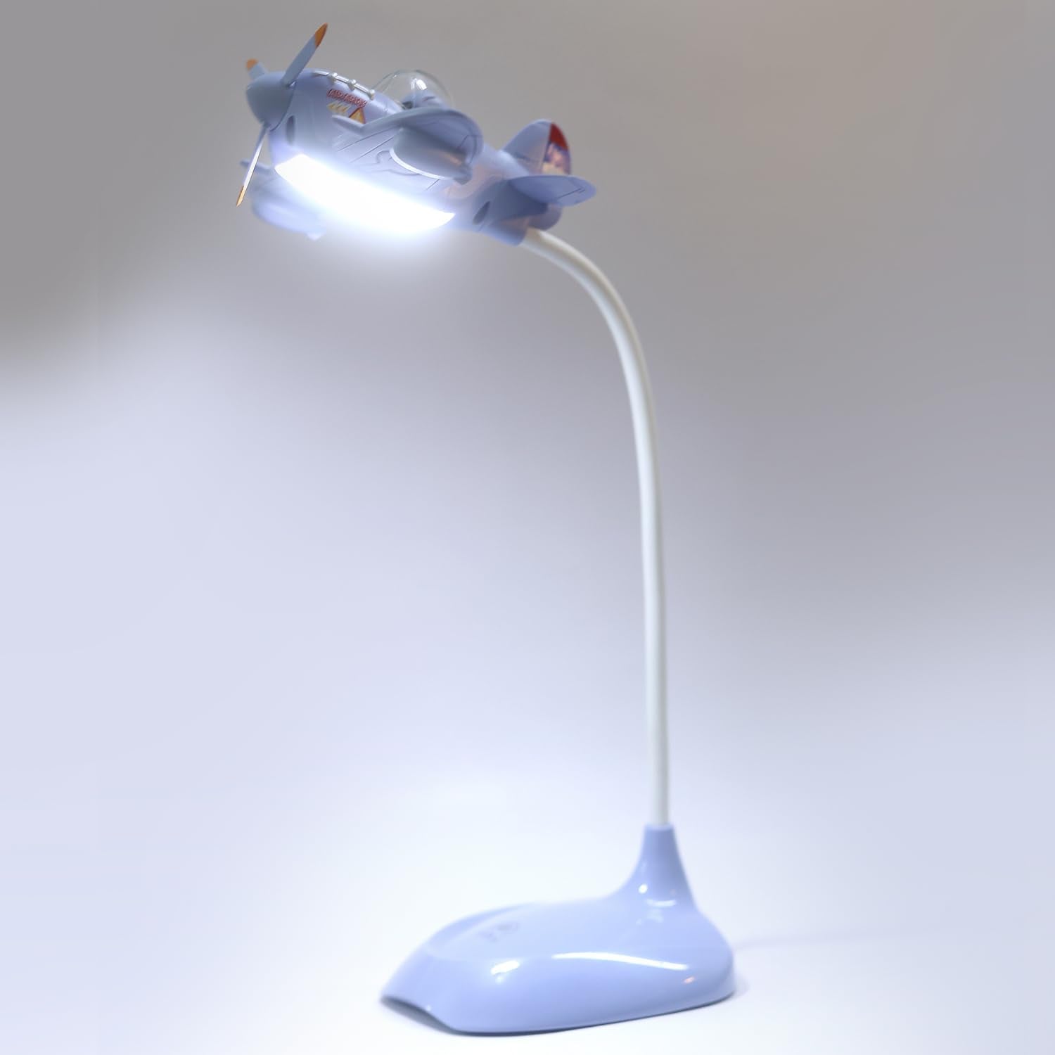 Izzhaar Airplane LED Study Lamp – Flexible Neck Kids Desk Light