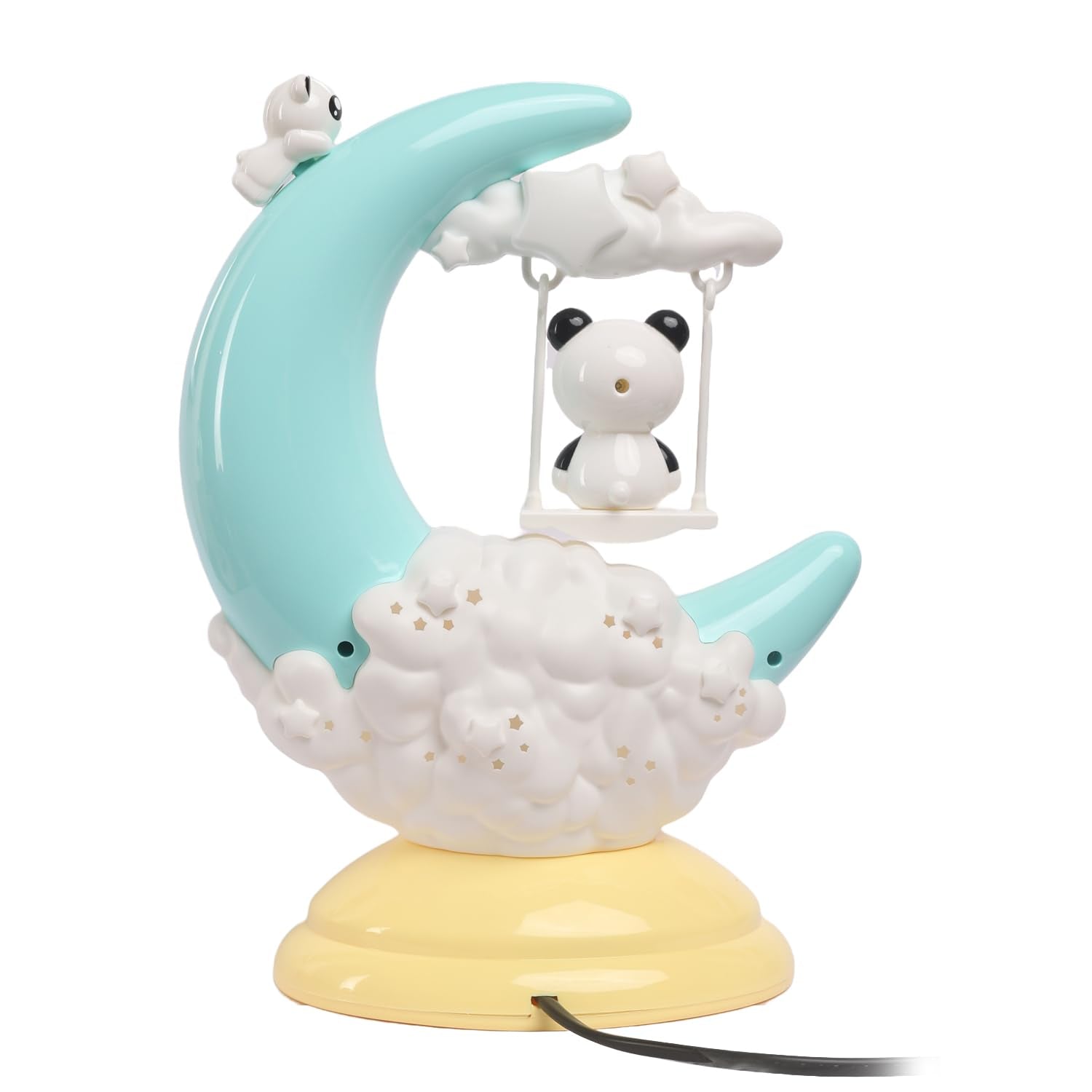 Izzhaar Moon Swing Panda Night Lamp – Cute Bedside LED for Kids