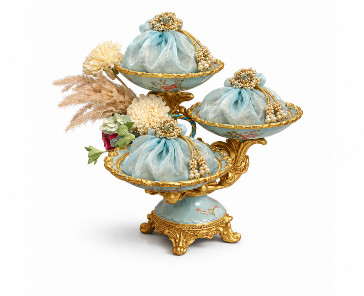 Izzhaar Floral 3- Tier Stand