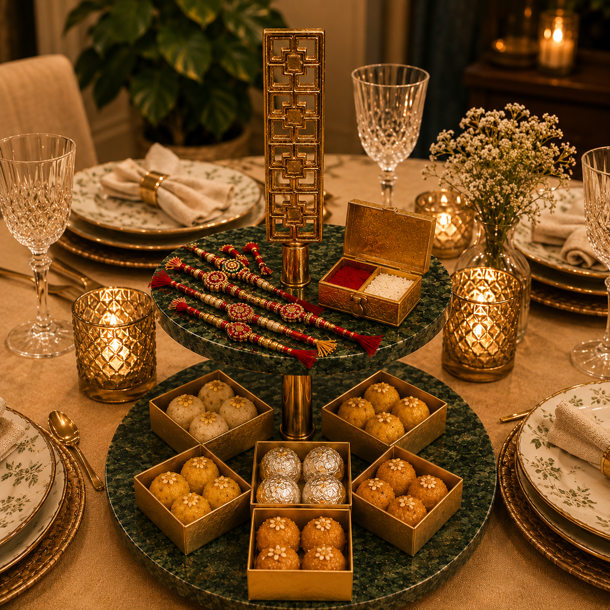 Garnet 2- Tier Cake Platter