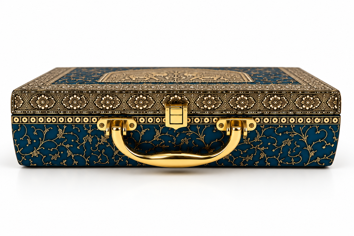 Izzhaar Blue Elephant Heritage Gift Trunk