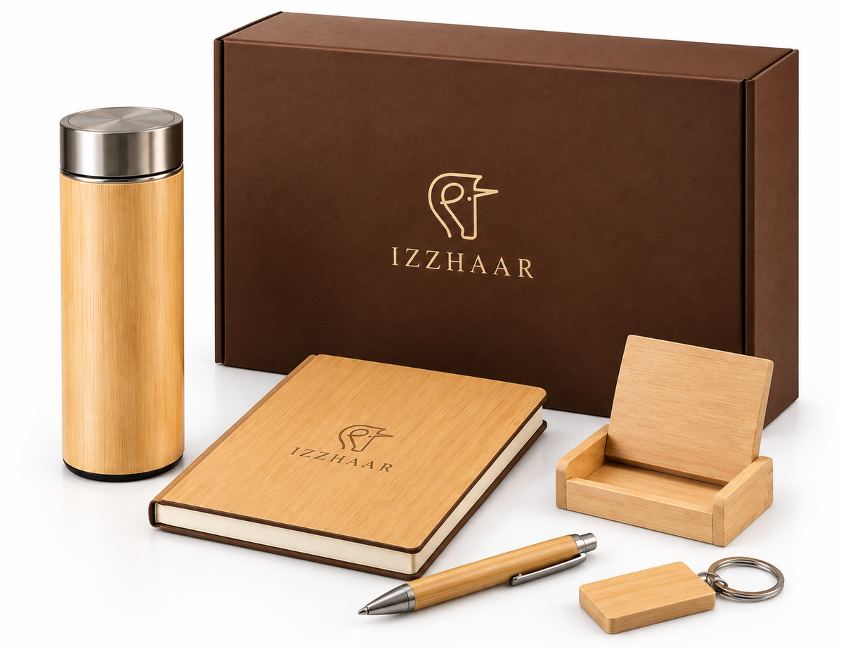 Izzhaar Bamboo Corporate Gift Set