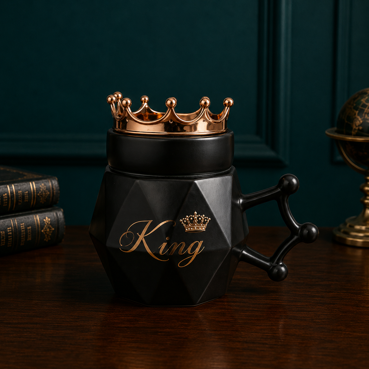 Kings & Queen Mugs Black.