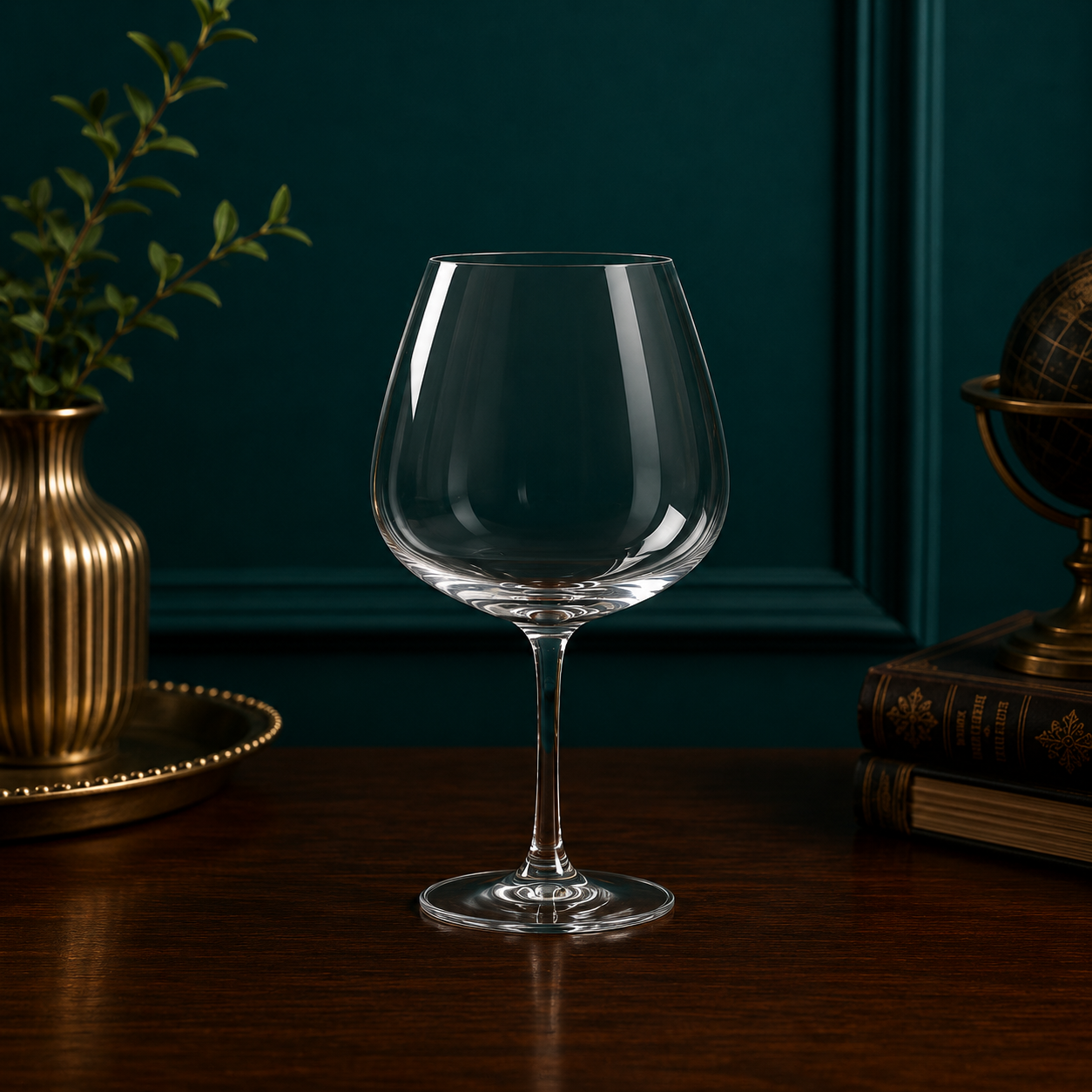 Intense Crystalline Wine Glass
