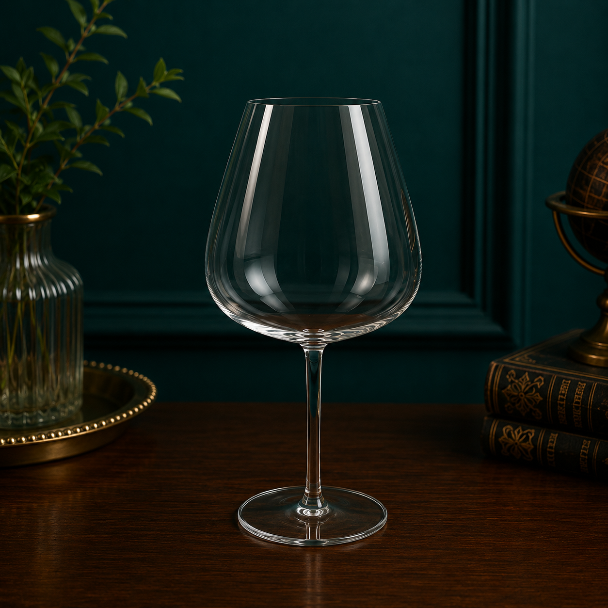 Balanced Crystalline Wine Glass