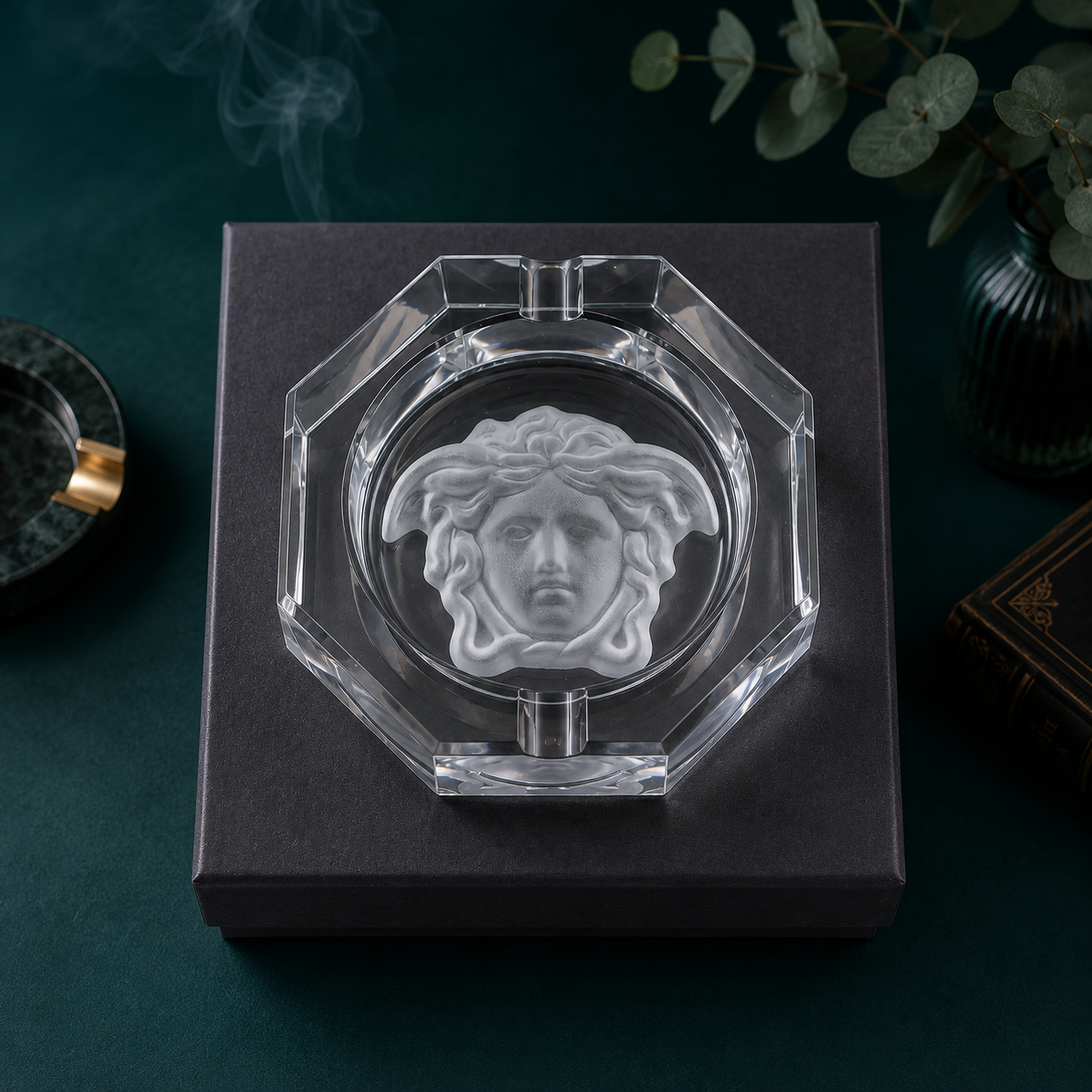 Medusa Crystal Ash Tray.