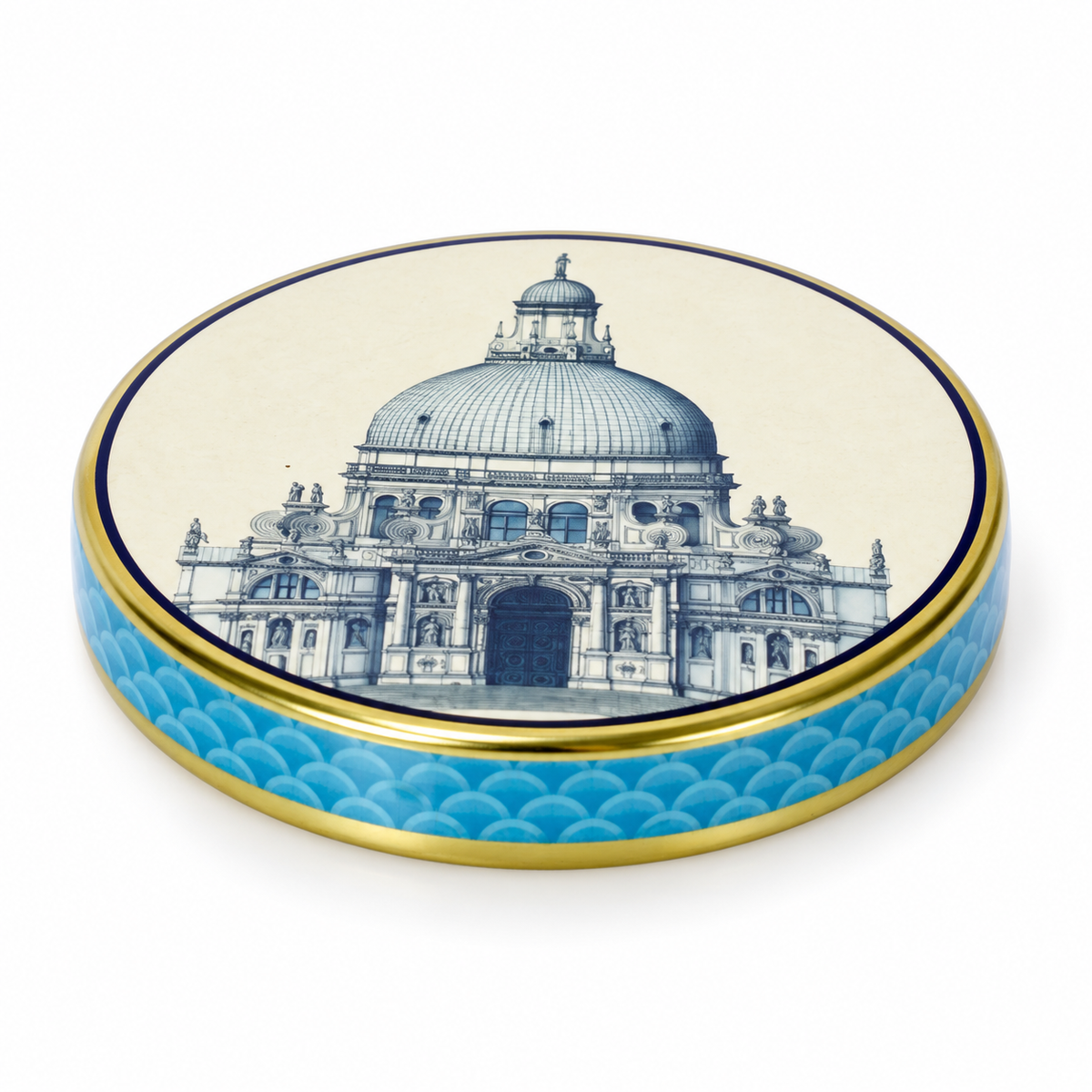 Izzhaar Royal Blue Ceramic Trinket Box