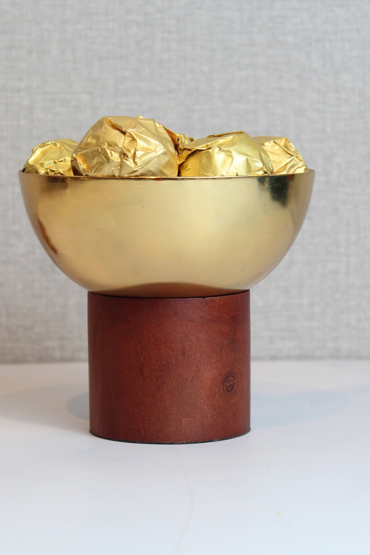 Golden Forest Round Serving Bowl - Medium