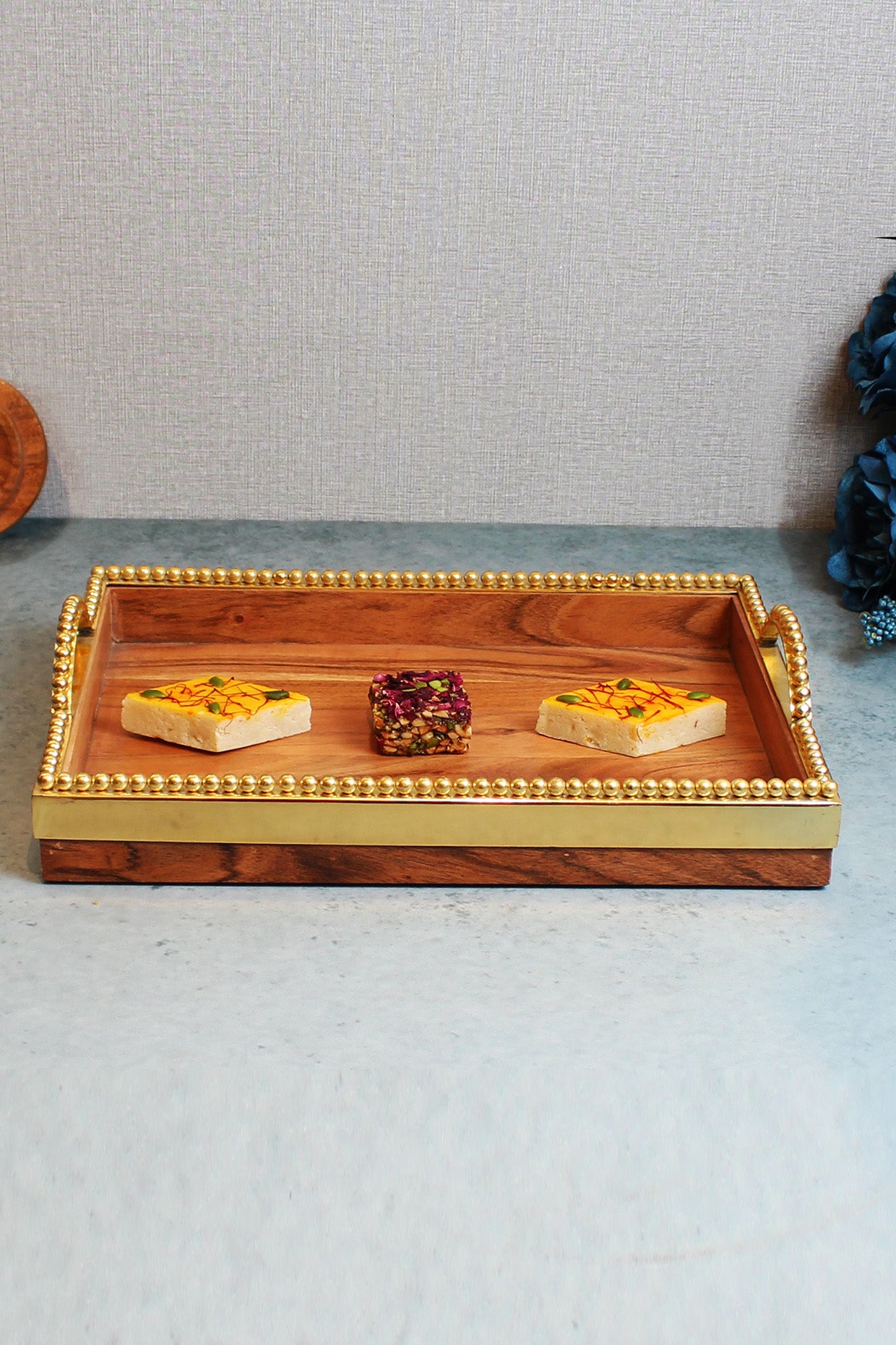 Golden Forest Serving Tray