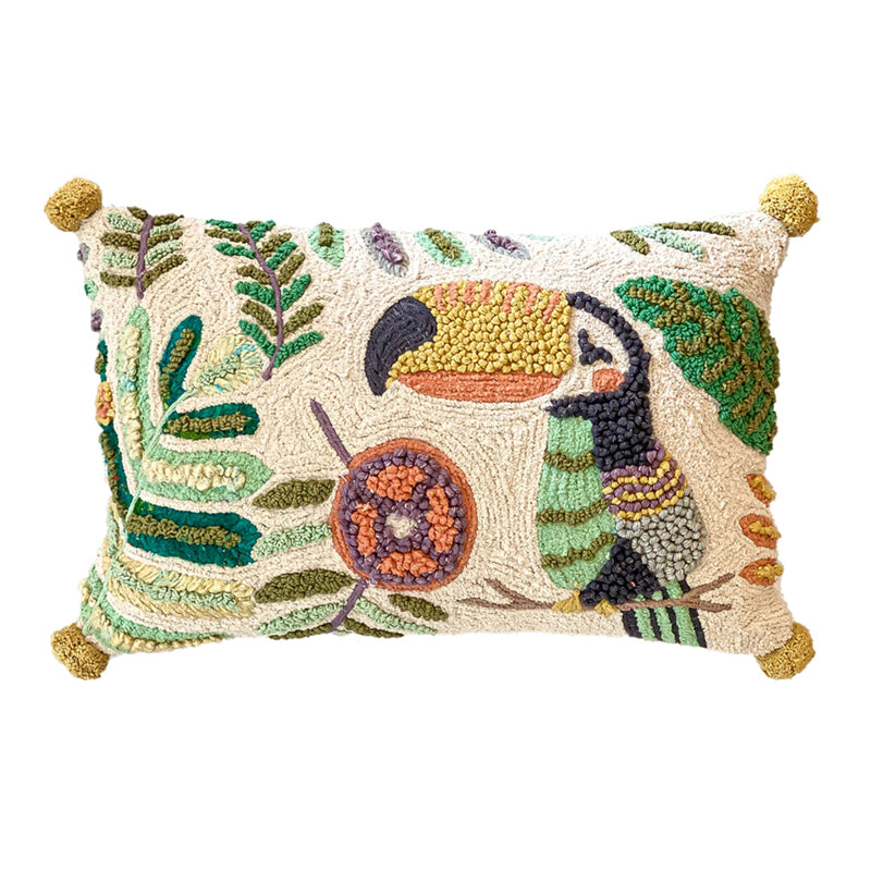 Primal Instincts Peacock & Macau Cushion Cover Set